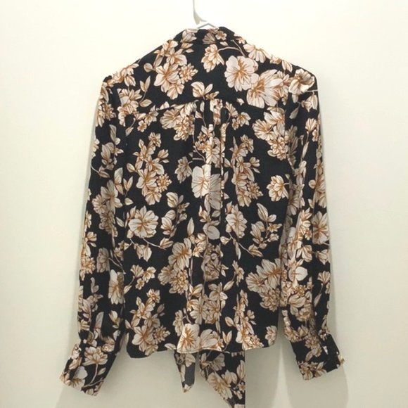 Casual Floral Print Long Sleeve Blouse, NWT - Picture 5 of 8